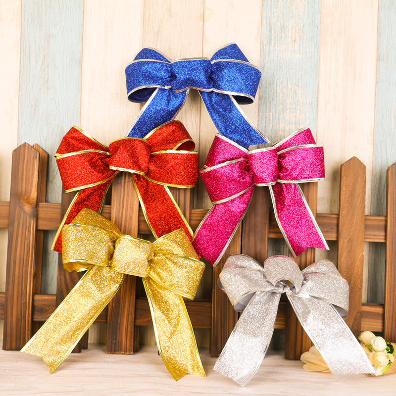 Manufacturers selling Christmas decoration ribbon decorated Christmas tree christmas bow strap crafts spot Manufacturers selling Christmas decoration ribbon decorated Christmas tree christmas bow strap crafts spot